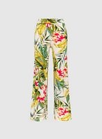 Tropical Wide-Leg Pants