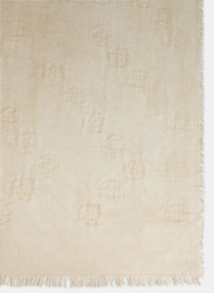 Rose Jacquard Scarf