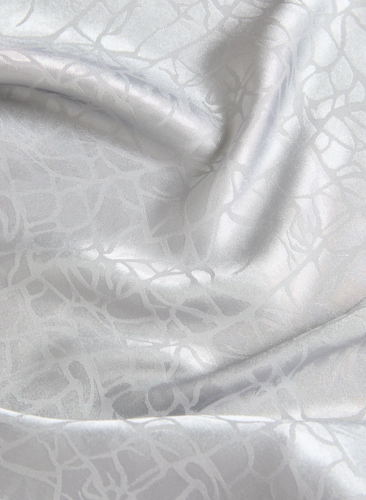 Foulard réversible à motif craquelé