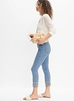 Embellished Hem Capris