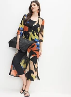 Printed Chiffon Maxi Top