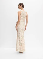 Floral Appliqué Dress