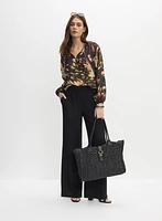 Abstract Print Blouse