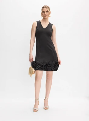Floral Appliqué Dress