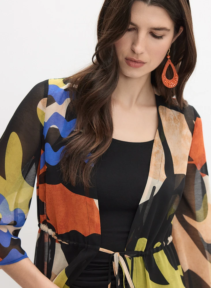 Printed Chiffon Maxi Top