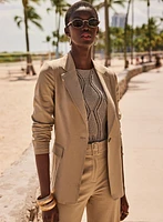 Stretch Linen Blazer