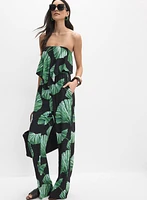 Palm Print Jumpsuit