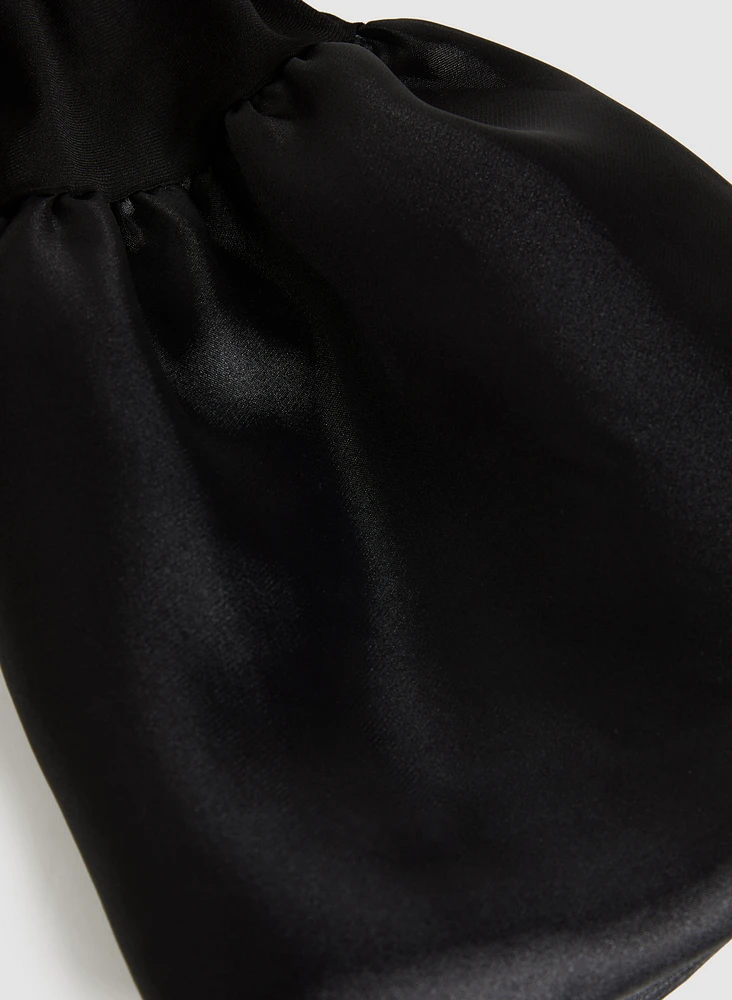 Haut en organza à manches cloche