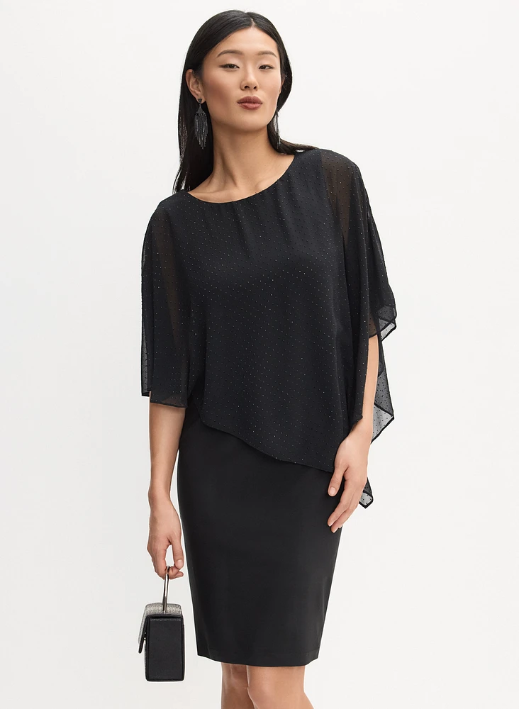 Robe à superposition en chiffon