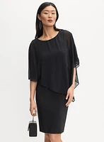 Robe à superposition en chiffon