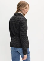 Manteau matelassé à ceinture