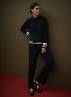 Striped Trim Knit Pants