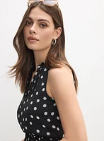 Robe maxi à pois