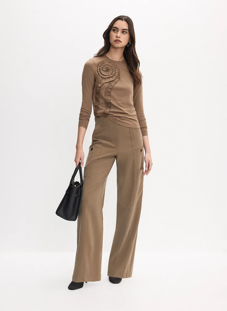 Frill Appliqué Top