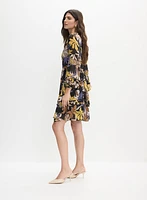 Tropical Chiffon Dress