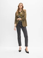 Blouse boutonnée à motif abstrait