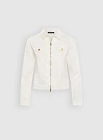 Zip Front Denim Jacket