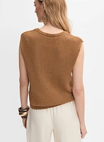 Sleeveless Knit Pullover