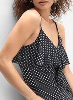Polka Dot Chiffon Dress