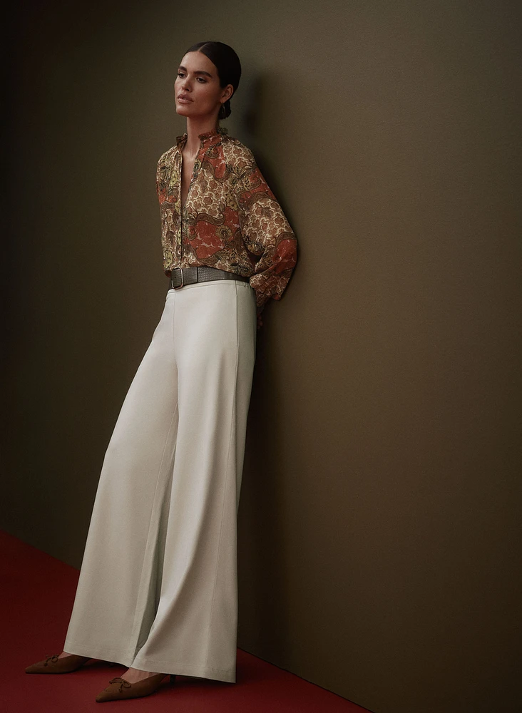 Pantalon à jambe large