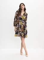 Tropical Chiffon Dress