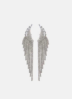 Cubic Zirconia Cascade Earrings