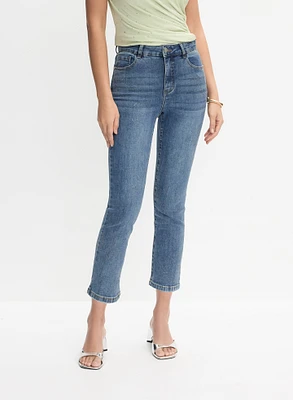 Capri en denim à étoiles scintillantes