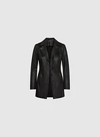 Vex - Faux Suede Redingote