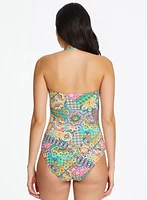 Bleu by Rod Beattie - Patchwork Tankini Top