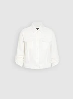 Veste à bordures effilochées