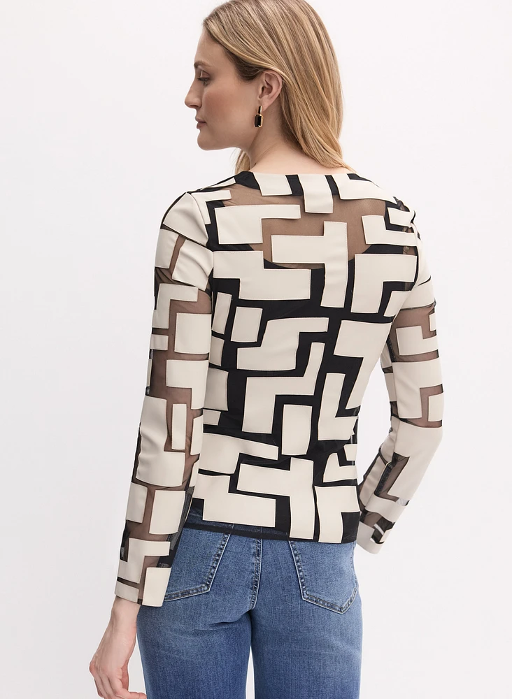 Joseph Ribkoff - Veste à motif géométrique