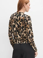 Leopard Print Pullover Top
