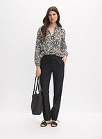 Mixed Print Blouse