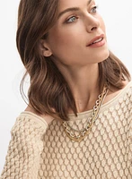 Pull en tricot textur