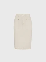 Cotton Pencil Skirt