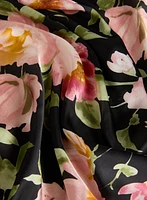 Foulard carré à motif floral