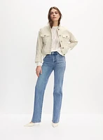 Veste en denim à pierres