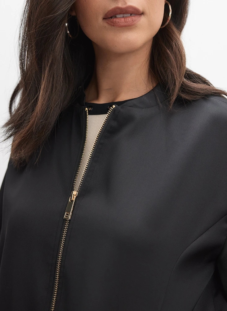 Satin Bomber Jacket