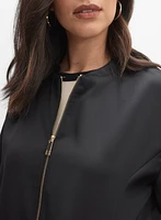 Satin Bomber Jacket