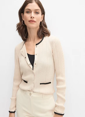 Rib Knit Cardigan