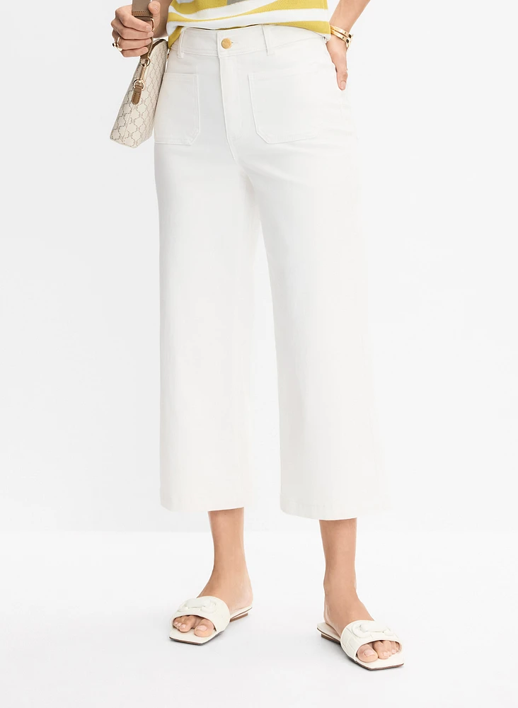 Pantalon gaucho en denim