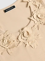 Floral Appliqué Tank Top