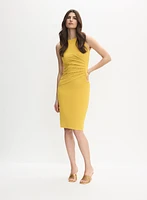 Fitted Pleated Waist Dress
