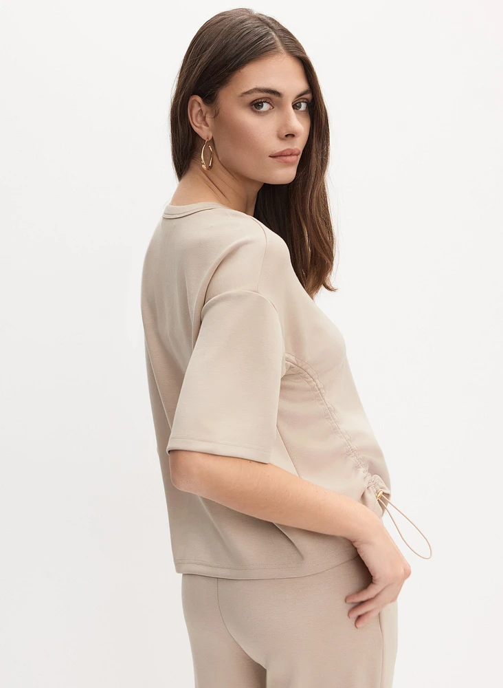 Cargo Pocket Drawstring Top