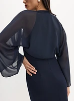 Long Sleeve Chiffon Bolero