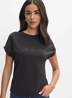 Beaded Script T-Shirt