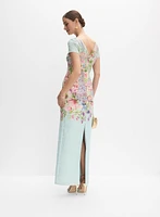 Adrianna Papell - Floral Placement Print Dress
