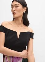 Floral Plissé Dress