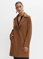 Notch Collar Wool-Blend Coat