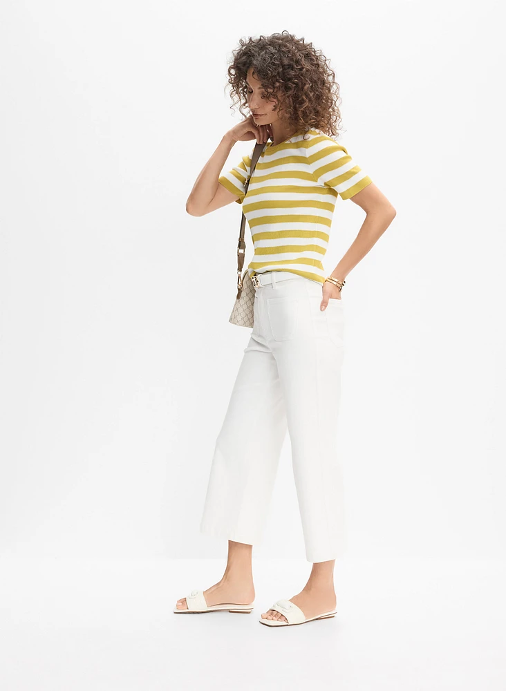 Pantalon gaucho en denim